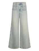 Wideleg Jeans With Pockets Blue Mango