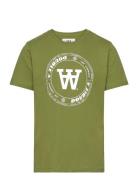 Ola Tirewall T-Shirt Gots Green Double A By Wood Wood