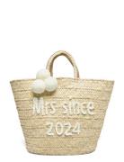 Bridal Raffia Tote 2024 Cream Malina