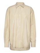 Stripe Poplin Shirt Beige Filippa K