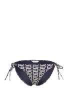 G Pattern Tie Side Bikini Bottom Blue GANT