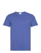 Slim Shield V-Neck T-Shirt Blue GANT