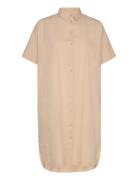Slfblair 2/4 Short Shirt Dress Noos Beige Selected Femme