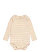 Body Ls W. Yd Stripe Beige Fixoni