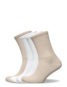 Sock 4 Pack Sporty Rib Beige Lindex