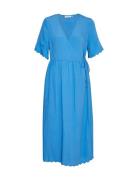 Mschchalena 2/4 Wrap Dress Blue MSCH Copenhagen