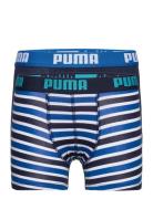 Puma Boys Basic Boxer Printed Strip Blue PUMA