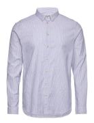 Mmgmarco Oxford Stripe Shirt Blue Mos Mosh Gallery