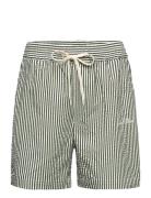 Stan Stripe Seersucker Swim Shorts Patterned Les Deux