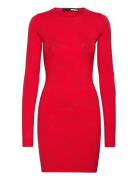 Pointelle Knit Mini Dress Red ROTATE Birger Christensen