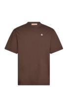 Thomas Embroidery Patch Cotton Jersey Brown Rue De Tokyo