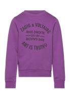 Sweatshirt Purple Zadig & Voltaire Kids