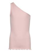 Cotton Shoulder Top Pink Rosemunde Kids