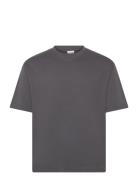 Slhlooseoscar Ss O-Neck Tee Noos Grey Selected Homme