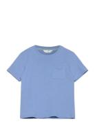 Essential Cotton-Blend T-Shirt Blue Mango