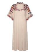 Peytonll Midi Dress 3/4 Beige Lollys Laundry