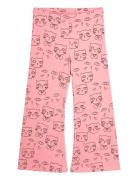 Cathlethes Aop Flared Trousers Pink Mini Rodini