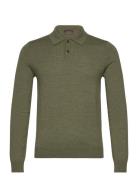 Merino Polo Shirt Khaki Morris