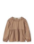 Toto Ls Blouse Brown Fliink