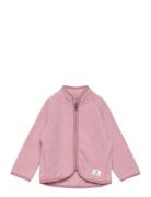 Baby Fleece Jacket - Striped Pink Color Kids