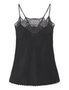 Silk Slip Top Black Stella Nova