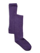 Cotton Tights Purple Melton