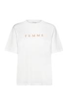 Slfvilja Ss Printed Tee W Noos White Selected Femme