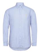 Custom Fit Linen Shirt Blue Polo Ralph Lauren