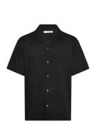 Regular-Fit Shirt With Bowling Neck Black Mango