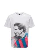 Onsjake Reg Football Ss Tee White ONLY & SONS