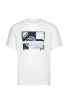 Relaxed Printed T-Shirt White Tom Tailor