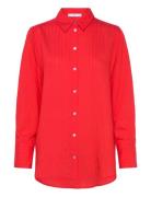 Stripe-Patterned Shirt Red Mango