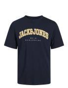 Jjecaleb Varsity Tee Ss O-Neck Noos Jnr Navy Jack & J S