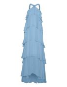 Vmfelicia Sl Ruffle Maxi Dress Exp Blue Vero Moda