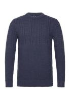 Jacob Cable Jumper Blue Superdry