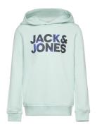 Jjstyd Corp Splash Sweat Hood Ln Jnr Green Jack & J S