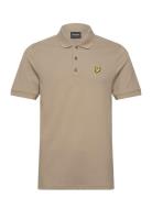 Plain Polo Shirt Beige Lyle & Scott