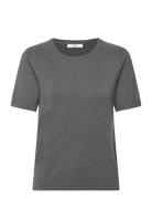 Cc Heart Ella Soft Knit Tee Grey Coster Copenhagen