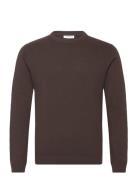 100% Recycle Knit Round Neck Brown Lindbergh