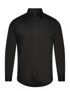 London Stretch Nano Shirt L/S Black Clean Cut Copenhagen