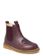 Booties - Flat - With Elastic Brown ANGULUS