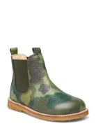 Booties - Flat - With Elastic Green ANGULUS