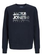 Jjluke Sweat Crew Neck Jnr Navy Jack & J S