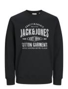 Jjjeans Sweat O-Neck Black Jack & J S