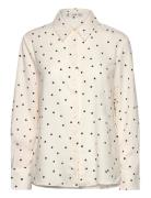 Flowy Printed Shirt White Mango