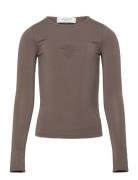 Viscose Long Sleeve Tee Brown Rosemunde Kids