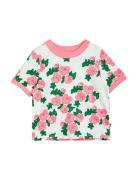 Roses Aop Ss Tee Pink Mini Rodini