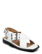 Feminine Buckle White Ganni