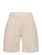 Shorts Linen Blend Beige Lindex