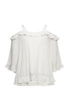 Blouse Cold Shoulder Frills White Lindex